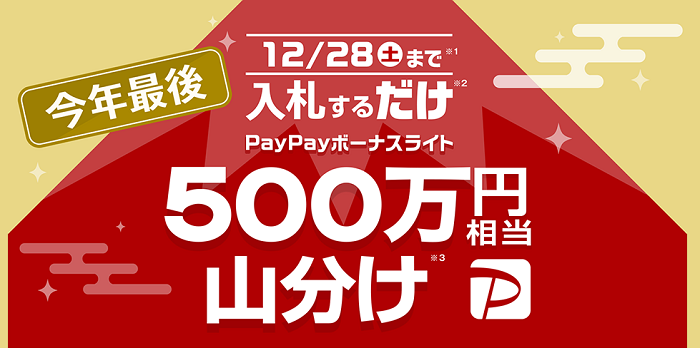 PayPayボーナスライト山分けキャンペーン告知画像